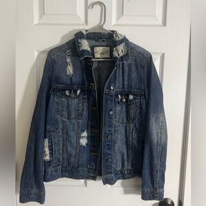 Ashley Vintage Charm Distressed Denim Jacket